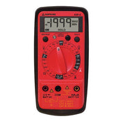 Amprobe 5XP-A compact digital multimeter front view showing the LCD display, rotary function dial and input jacks.