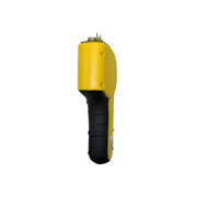 Delmhorst RDM-3/DFM moisture meter angled view showing the contact pins, top connector and long rubberized handle.